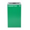 Alpine Industries Square Recycling Gin, 29 Gallons, Green Can, Mixed Opening Lid, for Cans/Bottles ALP4450-KIT-GRN-M-CB - alternate 1